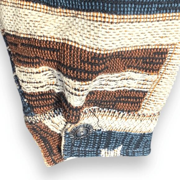 Vintage 90s Don’t Mess With Texas Flag Jacket Small Woven Cotton Stars Stripes - Picture 6 of 11